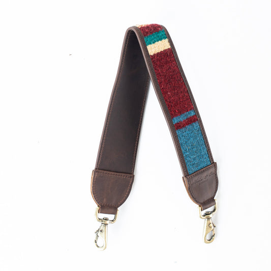 HANDWOVEN MEDIUM BAG STRAP - MEXICO COLLECTION - PAINTHORSE TUMBLED LEATHER NO. 76914